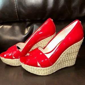 Michael Kors Peep Toe Wedge